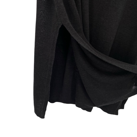 J. Jill Linen Black Tunic Midi Sweater Dress - Picture 6 of 7